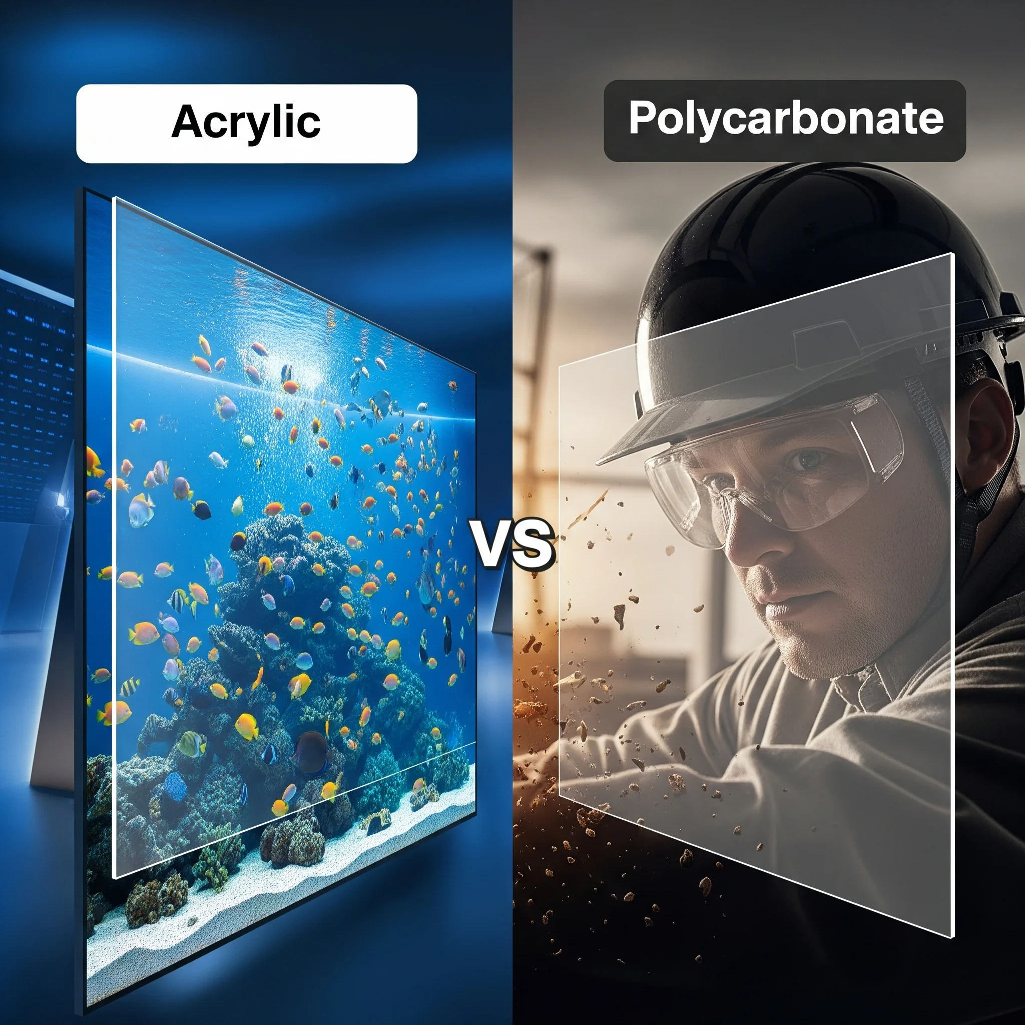 policarbonato vs acrílico
