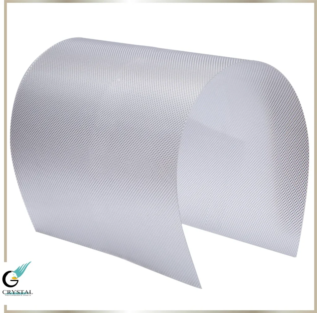 Feuille de polycarbonate prismatique