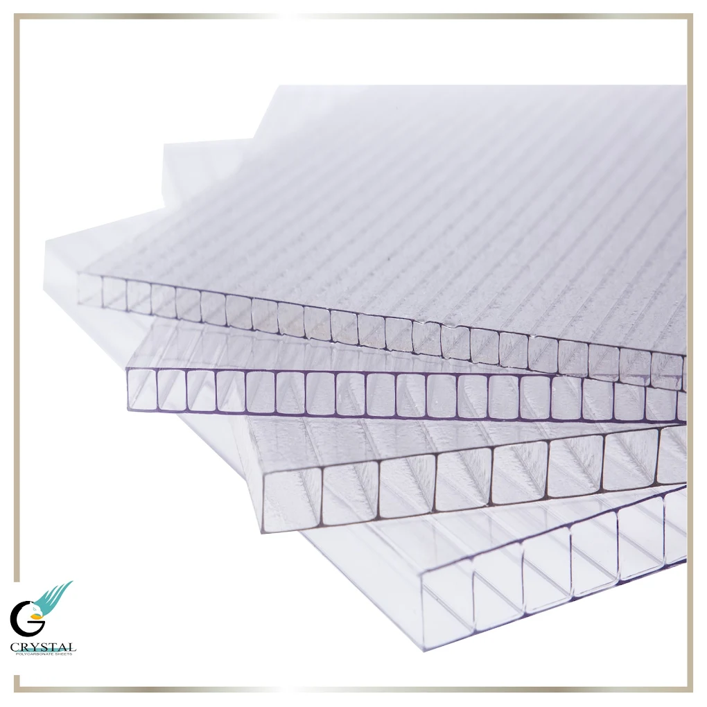 Polycarbonate sheets manufactured by G-Crystal — solid, twin-wall and multiwall