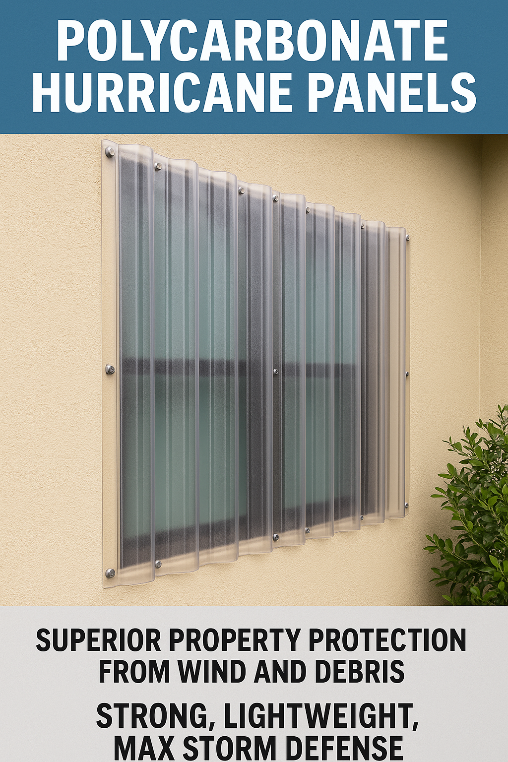 Polycarbonate Hurricane Panels