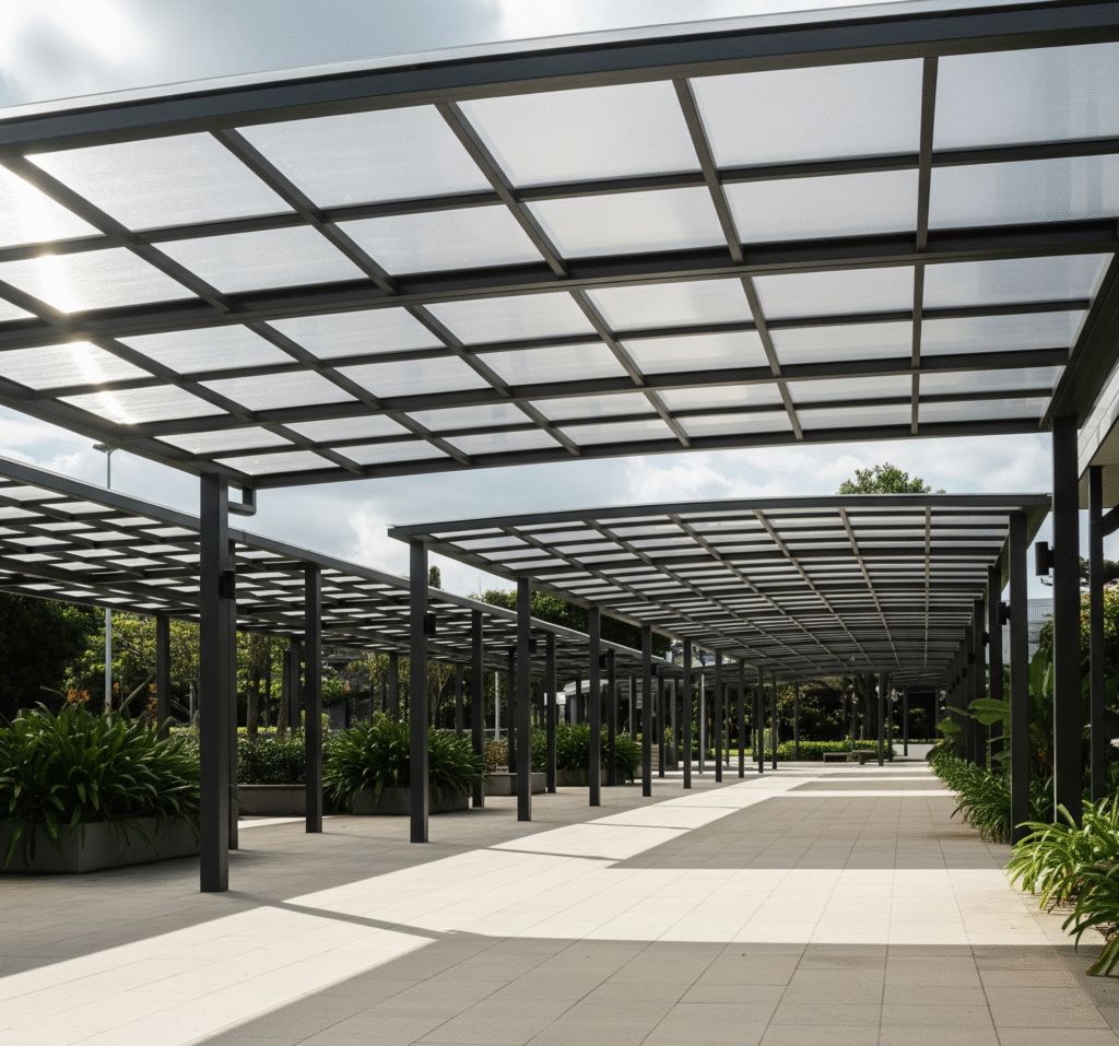 polycarbonate awning
