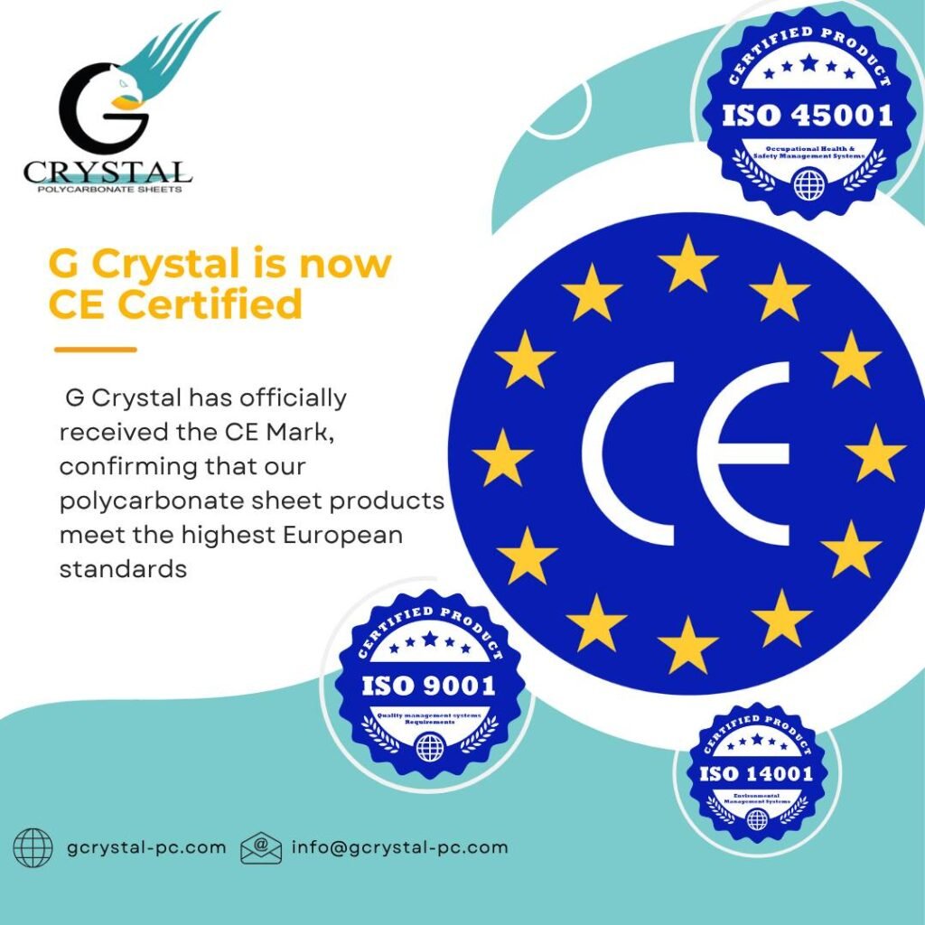 CE certified polycarbonate sheets